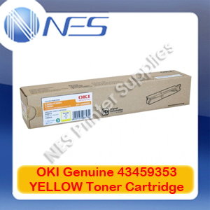 OKI Genuine 43459353 YELLOW Toner Cartridge for C3300/C3400/C3600N (2.5K)